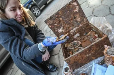 Skrzynia z Ochli odsłoniła historię dawnych mieszkańców Zielonej Góry