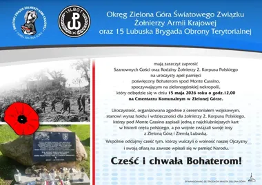 Na cmentarzu zabrzmi apel pamięci. Zielona Góra odda hołd żołnierzom spod Monte Cassino