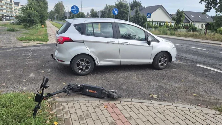 15-latek bez kasku wjechał w auto. Policja ujawniła skalę akcji w Zielonej Górze