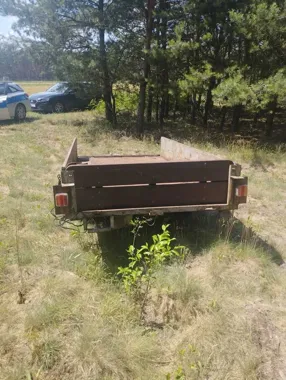 Przyczepkę z Kargowej ukrył w lesie - 33-latek wpadł po kilku dniach