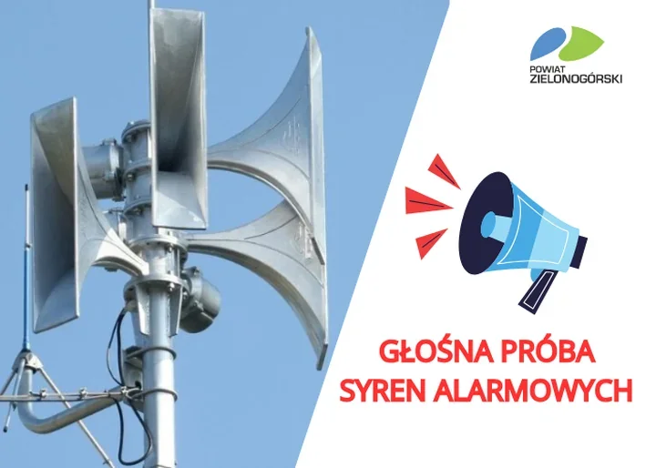 Głośna próba syren w powiecie zielonogórskim. Będą dwa sygnały