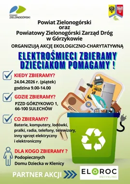 Elektrośmieci zamienią się w pomoc dla dzieci z Klenicy