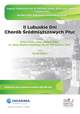 W Zielonej Górze lekarze porozmawiają o trudnych chorobach płuc