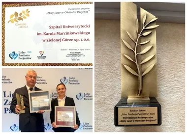 Szpital w Zielonej Górze z nowym wyróżnieniem po teście tajemniczego klienta